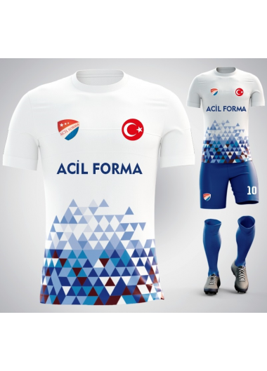 Baskılı Futbol Forması 001 2 Günde Kargo